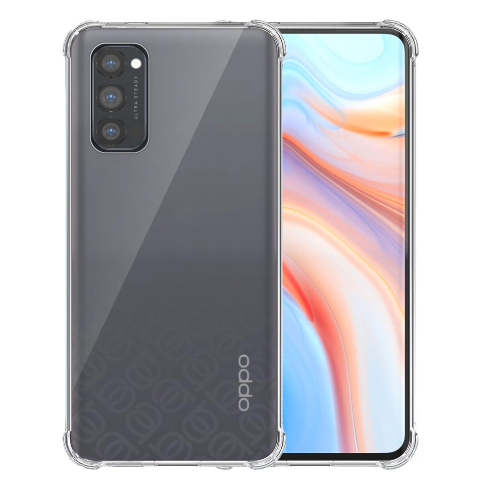 Oppo Reno4 Pro 5G transparant hoesje met stootrand