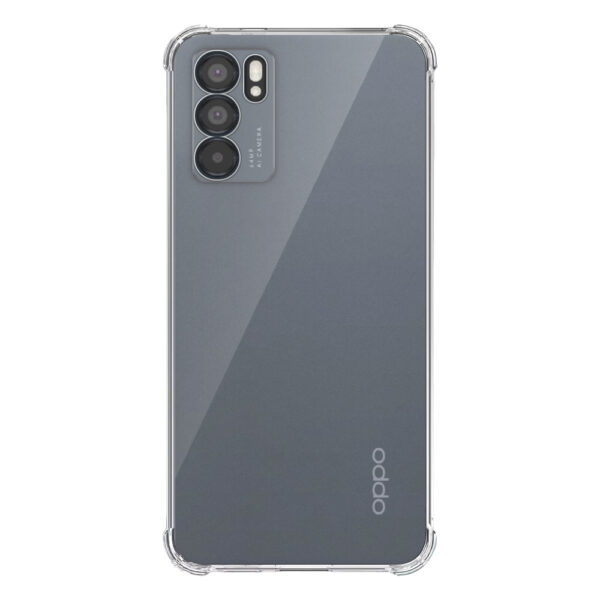 Oppo Reno6 5G transparant hoesje met stootrand 1