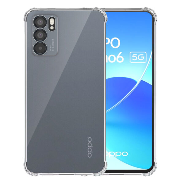 Oppo Reno6 5G transparant hoesje met stootrand