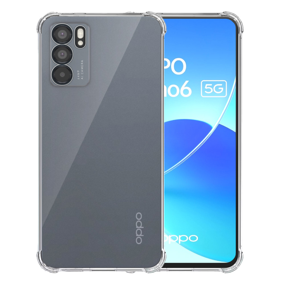 Oppo Reno6 5G transparant hoesje met stootrand