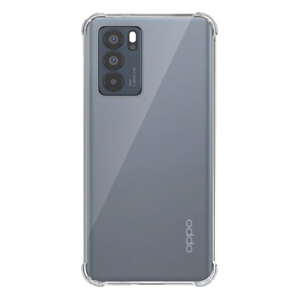 Oppo Reno6 Pro transparant hoesje met stootrand 1
