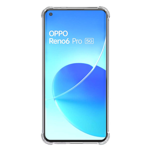Oppo Reno6 Pro transparant hoesje met stootrand 2