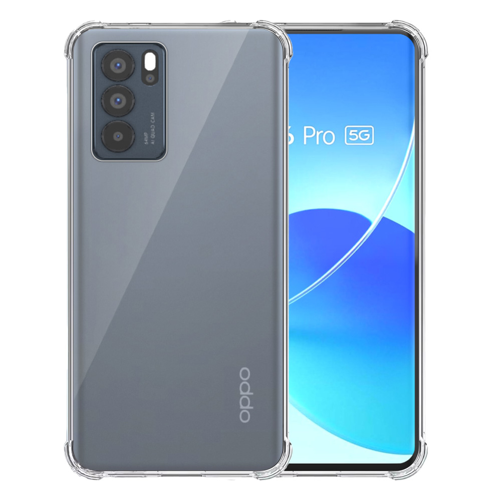Oppo Reno6 Pro transparant hoesje met stootrand