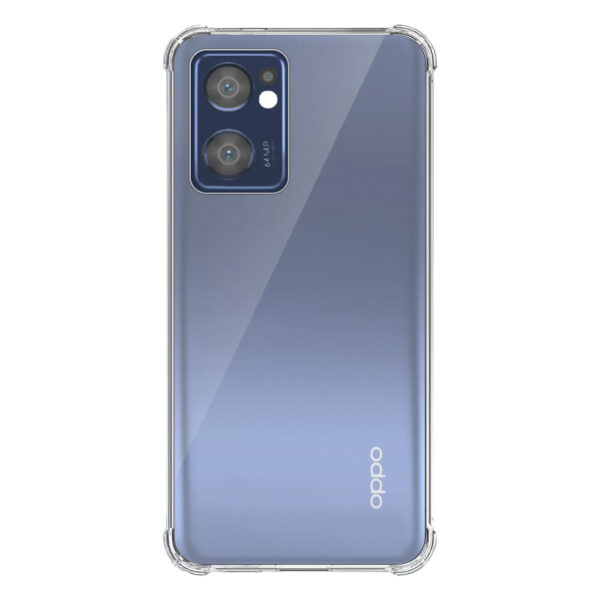 Oppo Reno7 5G transparant hoesje met stootrand 1