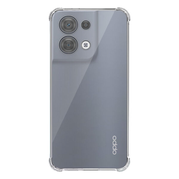 Oppo Reno8 5G transparant hoesje met stootrand 1