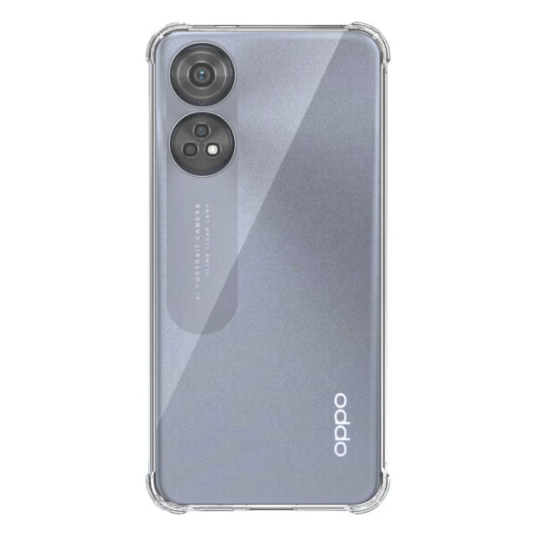 Oppo Reno8T 4G transparant hoesje met stootrand 1
