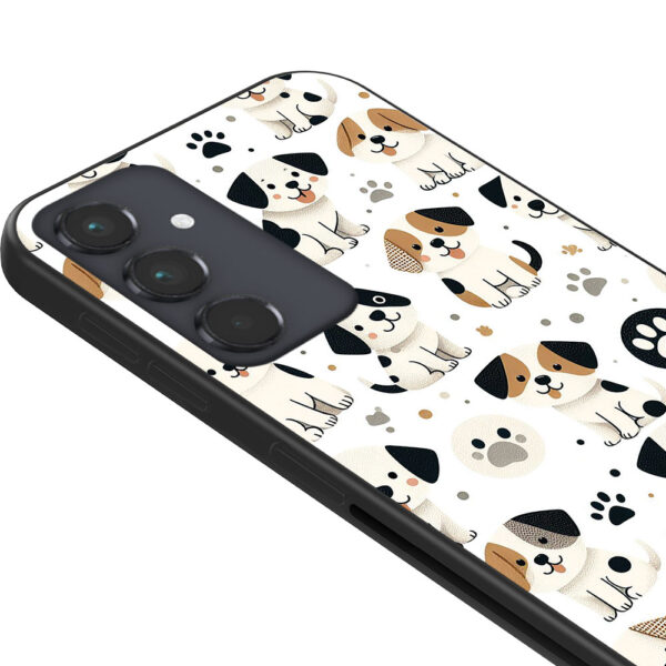Samsung Galaxy A34 5G telefoonhoesje met honden opdruk (2)