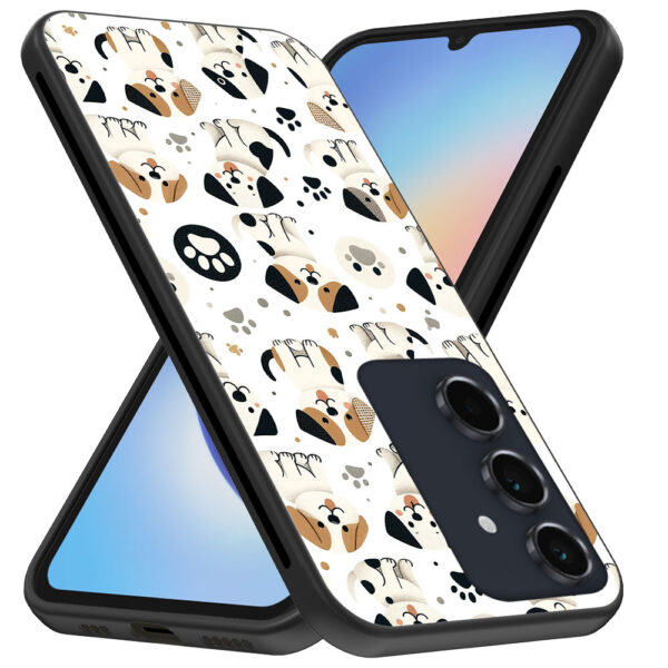 Samsung Galaxy A34 5G telefoonhoesje met honden opdruk (3)