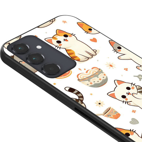 Samsung Galaxy A34 5G telefoonhoesje met katten opdruk (2)