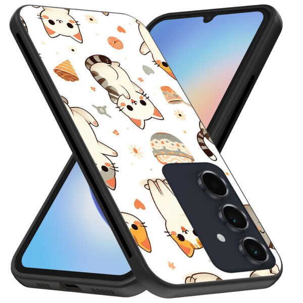 Samsung Galaxy A34 5G telefoonhoesje met katten opdruk (3)