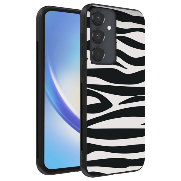Samsung Galaxy A34 5G telefoonhoesje met zebra opdruk (1)