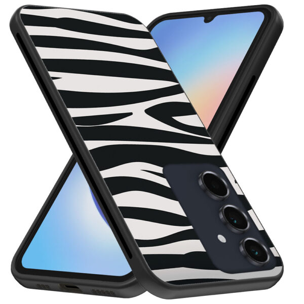 Samsung Galaxy A34 5G telefoonhoesje met zebra opdruk (3)