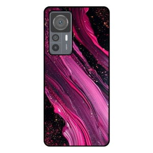 Telefoonhoesje Xiaomi 12T - 12T Pro paars roze marmer opdruk