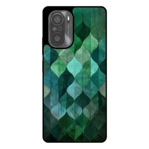 Telefoonhoesje Xiaomi Mi 11i groene bladeren opdruk