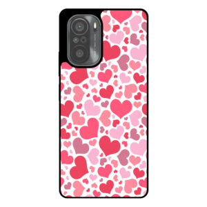 Telefoonhoesje Xiaomi Mi 11i hartjes opdruk transaparant