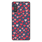 Telefoonhoesje Xiaomi Mi 9 hartjes opdruk klein