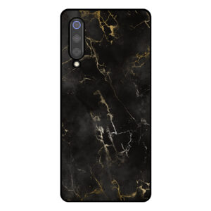 Telefoonhoesje Xiaomi Mi 9 zwart marmer opdruk