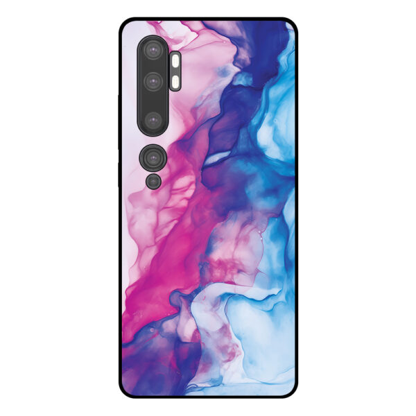 Telefoonhoesje Xiaomi Mi Note 10- 10 Pro roze blauw marmer opdruk