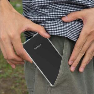 Transparant hoesje met flexibele randen