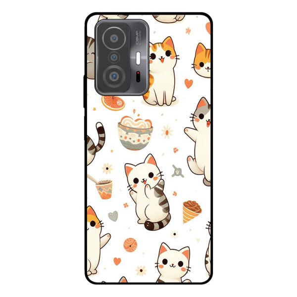 telefoonhoesje Xiaomi 11T-11T Pro katten opdruk