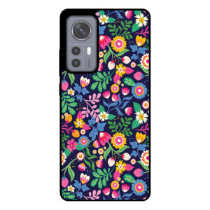 telefoonhoesje Xiaomi 12 bloemen opdruk