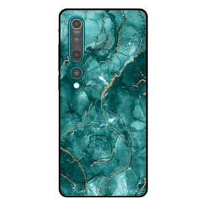 telefoonhoesje Xiaomi Mi 10 - 10 Pro groen marmer opdruk