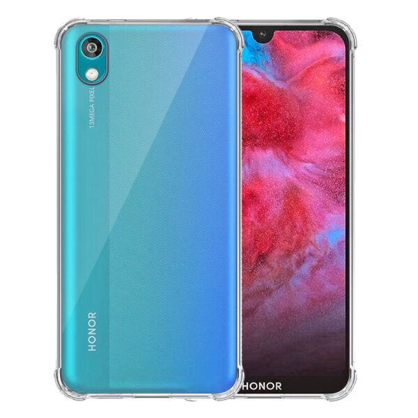 Huawei Honor 8S 2020-Y5 2019 transparant hoesje met stootrand