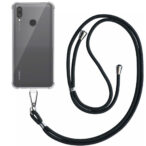Huawei P Smart 2019 transparant hoesje met afneembaar koord en stootrand