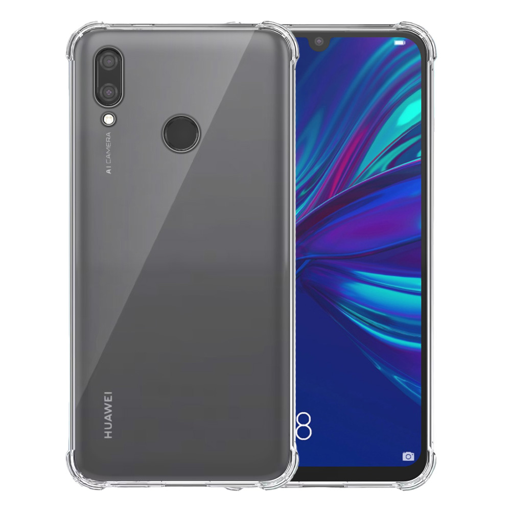 Huawei P Smart 2019 transparant hoesje met stootrand
