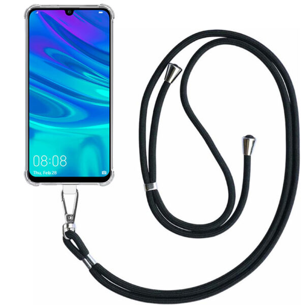 Huawei P Smart Plus 2019 - Enjoy 9S transparant hoesje met afneembaar koord en stootrand 1
