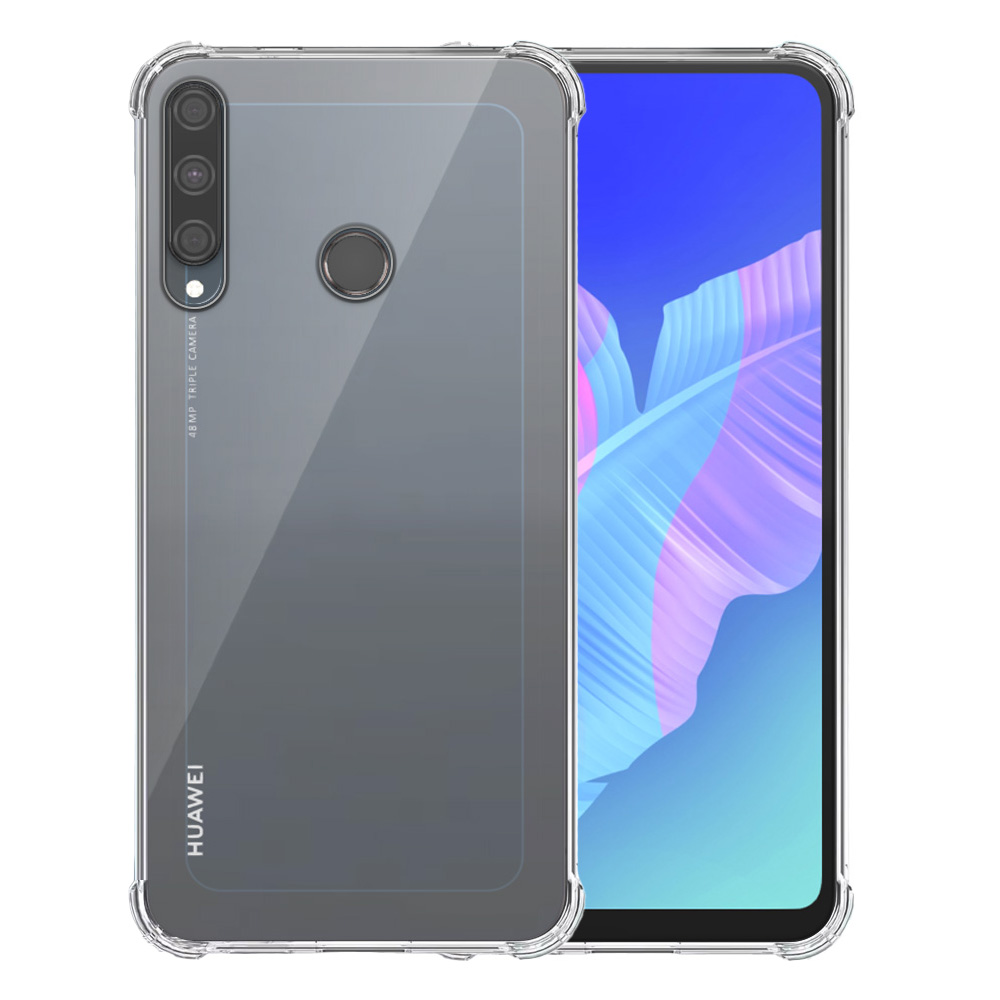 Huawei P40 Lite E - Y7P - Honor 9C transparant hoesje met stootrand