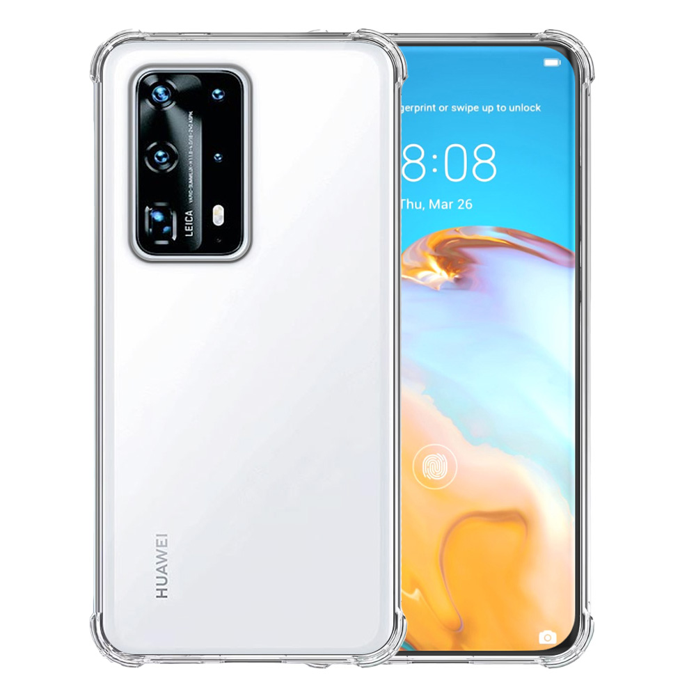 Huawei P40 Pro Plus transparant hoesje met stootrand