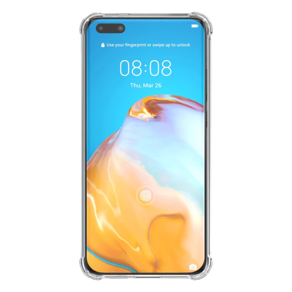 Huawei P40 Pro transparant hoesje met stootrand 2