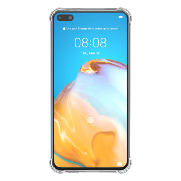 Huawei P40 transparant hoesje met stootrand 2