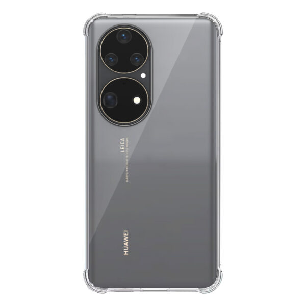 Huawei P50 Pro transparant hoesje met stootrand 1