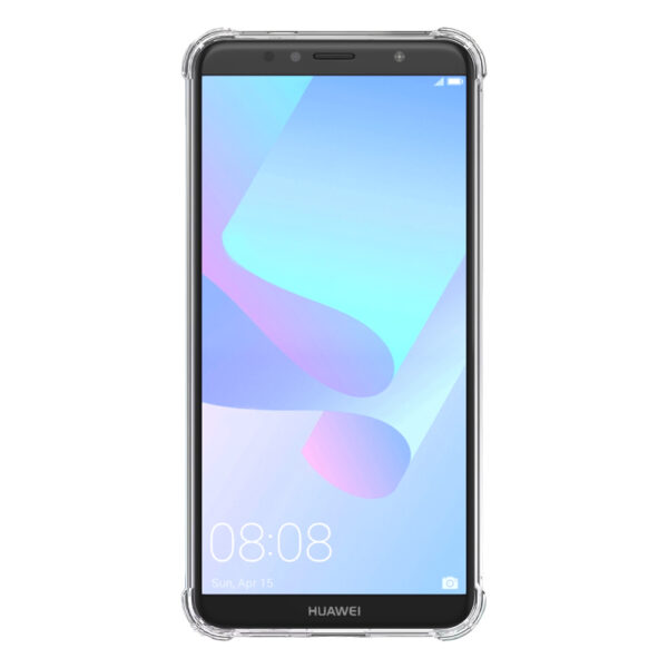 Huawei Y6 2018 transparant hoesje met stootrand 2