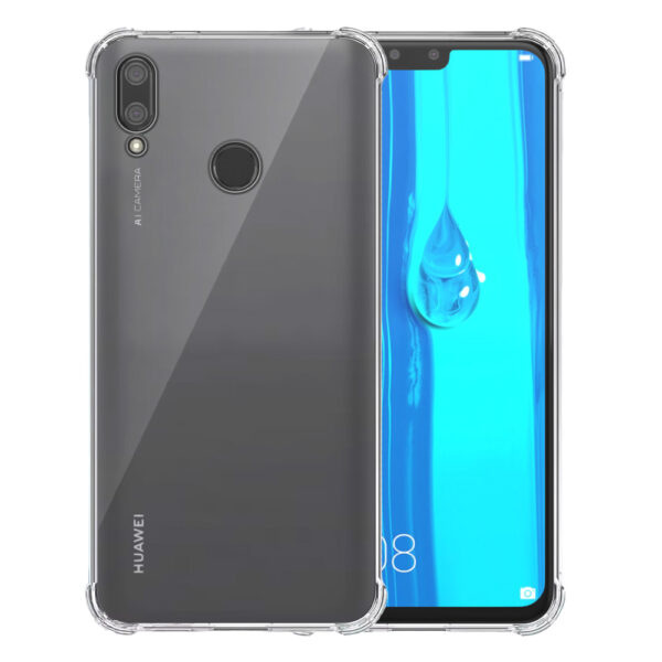 Huawei Y9 2019 transparant hoesje met stootrand