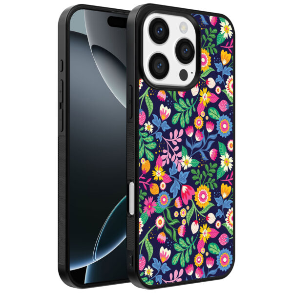 Iphone 16 Pro Max bloemen opdruk (1)
