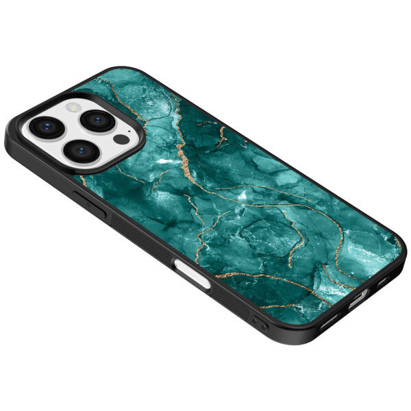 Iphone 16 Pro Max groen marmer opdruk (5)