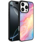 Iphone 16 Pro Max regenboog glitter marmer opdruk (1)