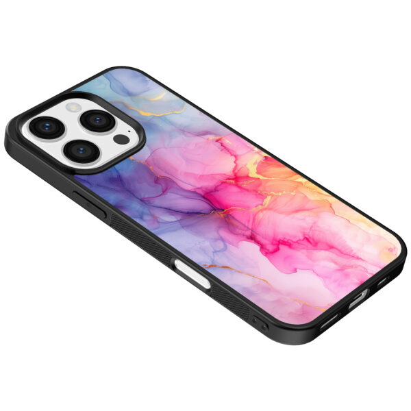 Iphone 16 Pro Max regenboog marmer opdruk (5)