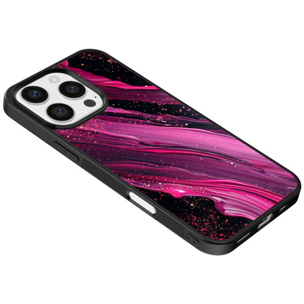 Iphone 16 Pro Max roze paars marmer opdruk (5)