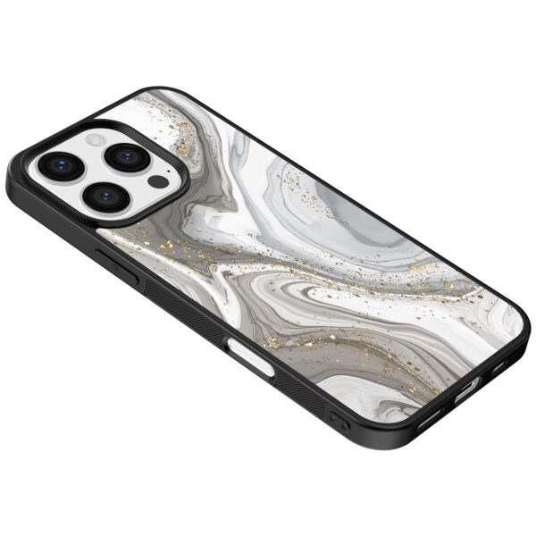 Iphone 16 Pro Max zilver marmer opdruk (5)