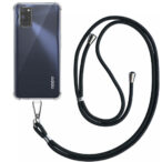 Oppo A52-A72 4G-A92 transparant hoesje met afneembaar koord en stootrand