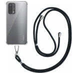 Oppo A54 5G-A74 5G transparant hoesje met afneembaar koord en stootrand