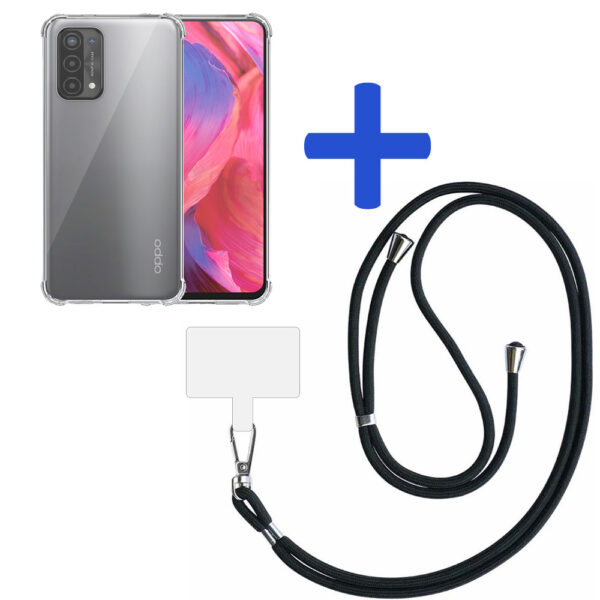 Oppo A54 5G-A74 5G transparant hoesje met afneembaar koord en stootrand 2
