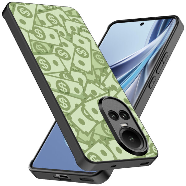 Oppo Reno 10 - 10 Pro telefoonhoesje met geld opdruk (2)