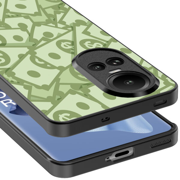 Oppo Reno 10 - 10 Pro telefoonhoesje met geld opdruk (5)