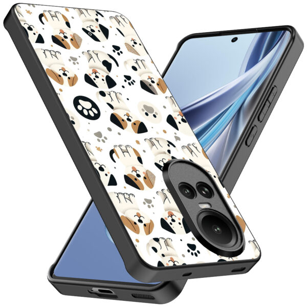 Oppo Reno 10 - 10 Pro telefoonhoesje met honden opdruk (2)