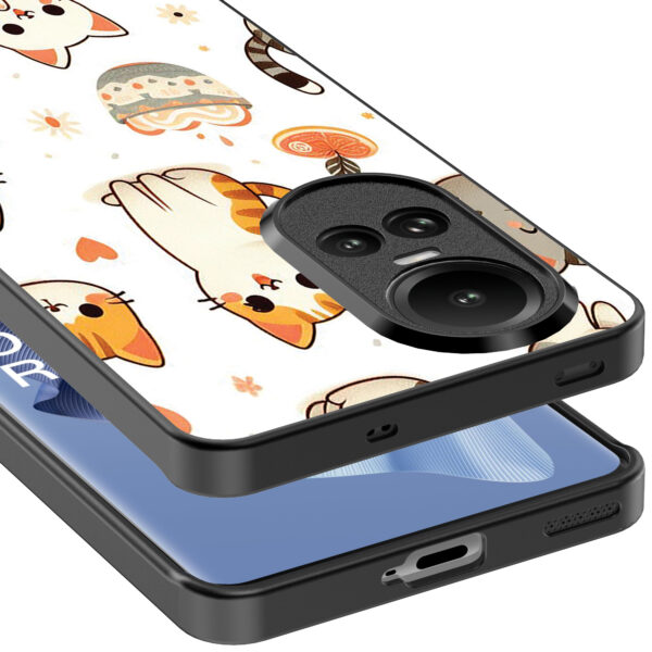 Oppo Reno 10 - 10 Pro telefoonhoesje met katten opdruk (5)